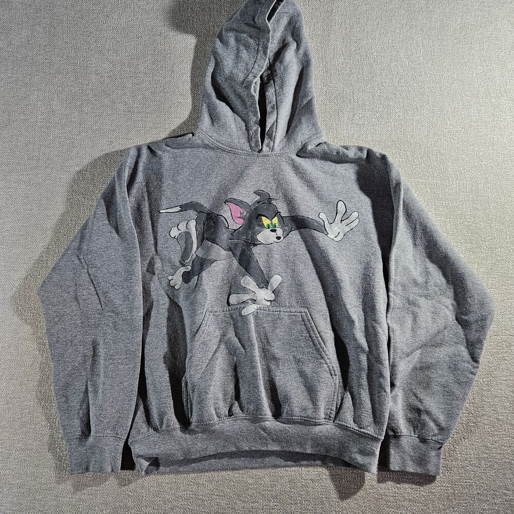 Vintage Y2K Tom From Tom and Jerry Hoodie Cartoon Graphic Pullover Adult
